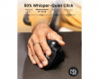EM05 NL Vertical Wireless Trackball Mouse - Black/Blue
