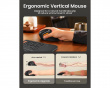 EM11 NL Ergonomic Vertical Mouse - Gray