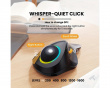 EM03 Advanced Wireless RGB Trackball Mouse - Black
