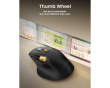 EM25 Fast-Scroll Ergonomic Mouse - Black
