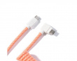 Coiled Aviator Cable Angled 8K Pink Orange
