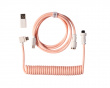 Coiled Aviator Cable Angled 8K Light Pink