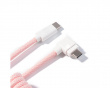 Coiled Aviator Cable Angled 8K Light Pink