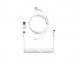 Coiled Aviator Cable Straight 8K White