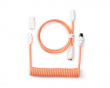 Coiled Aviator Cable Straight 8K Pink Orange