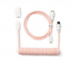 Coiled Aviator Cable Straight 8K Light Pink