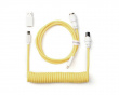 Coiled Aviator Cable Straight 8K Yellow