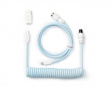 Coiled Aviator Cable Straight 8K Light Blue