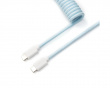 Coiled Aviator Cable Straight 8K Light Blue