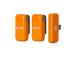 Wireless Micro USB-C Microphone System - Orange