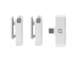 Wireless Micro USB-C Microphone System - White