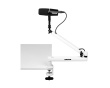 Shure by Gator Low-Profile Desktop Mic Boom Stand - White