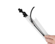 Shure by Gator Low-Profile Desktop Mic Boom Stand - White