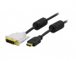 HDMI to DVI-D Black 2m