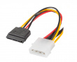 Molex (Male) to 2X SATA (Female) Cable 15cm