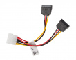 Molex (Male) to 2X SATA (Female) Cable 15cm