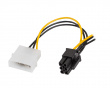HDD Molex (Male/Female) 3 Pin to BTX 6 Pin PSU Cable 15cm
