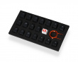 18-Key Rubber Double-shot Backlit Keycap Set - Black