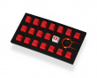 18-Key Rubber Double-shot Backlit Keycap Set - Red