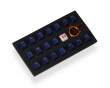 18-Key Rubber Double-shot Backlit Keycap Set - Dark Blue