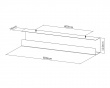 Under-desk Cable Tray Organizer - White (DEMO)