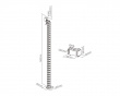 Flexible Desk Cable Management Spine - White (DEMO)