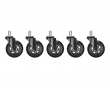 Wheels for Chair 3″ Universal - Black (DEMO)
