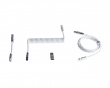 Detachable USB-C Coiled/Straight Cable Set - Just White (DEMO)