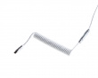 Detachable USB-C Coiled/Straight Cable Set - Just White (DEMO)