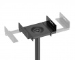 Height Adjustable Speaker Floor Stand Pair - Black (DEMO)