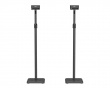 Height Adjustable Speaker Floor Stand Pair - Black (DEMO)