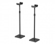 Height Adjustable Speaker Floor Stand Pair - Black (DEMO)