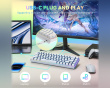 AmpliGame GK1W ANSI Keyboard - White (DEMO)