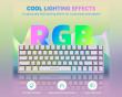 AmpliGame GK1W ANSI Keyboard - White (DEMO)