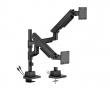 Hercules Monitor Arm 27kg USB-Ports 24”-57” Black - 2 Screens (DEMO)