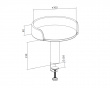 Table-Mounted Cat Bed - Black (DEMO)