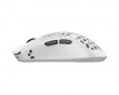 AKITSU Medium Carbon Fiber Wireless Gaming Mouse - White (DEMO)