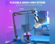 AM8T USB/XLR Dynamic Microphone and Boom Arm - White (DEMO)