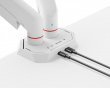 Monitor Stand with Mechanical Spring – 2 Monitors – White (DEMO)
