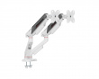 Monitor Stand with Mechanical Spring – 2 Monitors – White (DEMO)