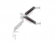 Monitor Stand with Mechanical Spring – 2 Monitors – White (DEMO)