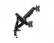 Monitor Stand with Mechanical Spring – 2 Monitors - Black (DEMO)