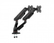 Monitor Stand with Mechanical Spring – 2 Monitors - Black (DEMO)