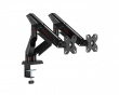Monitor Stand with Mechanical Spring – 2 Monitors - Black (DEMO)