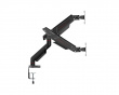 Monitor Stand with Mechanical Spring – 2 Monitors - Black (DEMO)