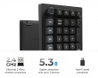 V0 Ultra 8K Wireless Swappable RGB Backlight Banana Switch - Black - Knob Version (DEMO)