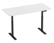 Premium Height Adjustable Desk 1600x700mm - Black/White
