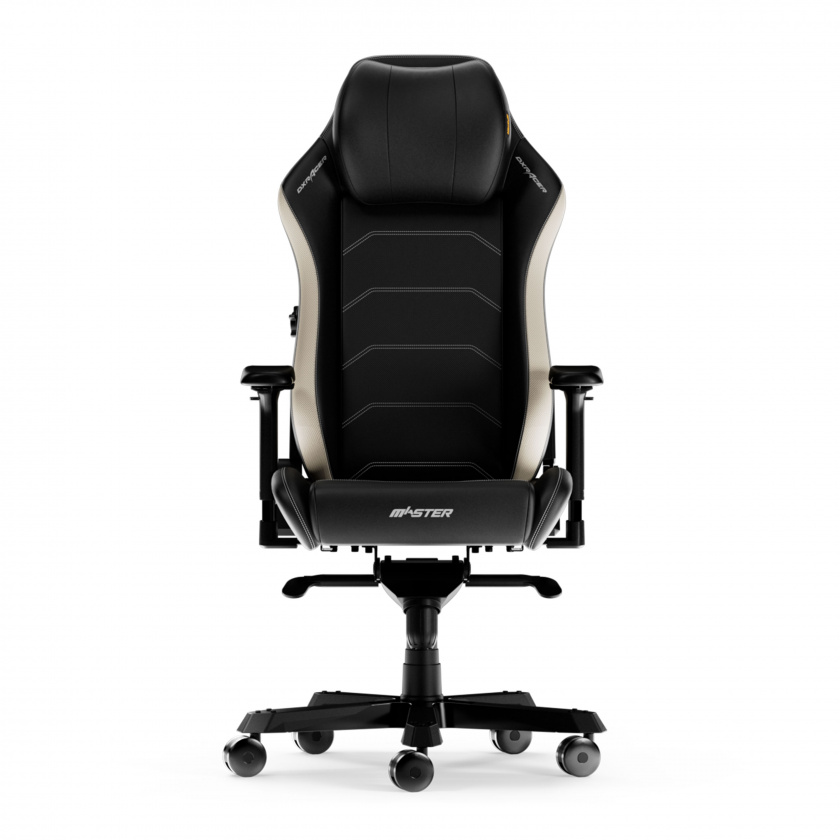 DXRacer MASTER XL Black & White Microfiber Leather