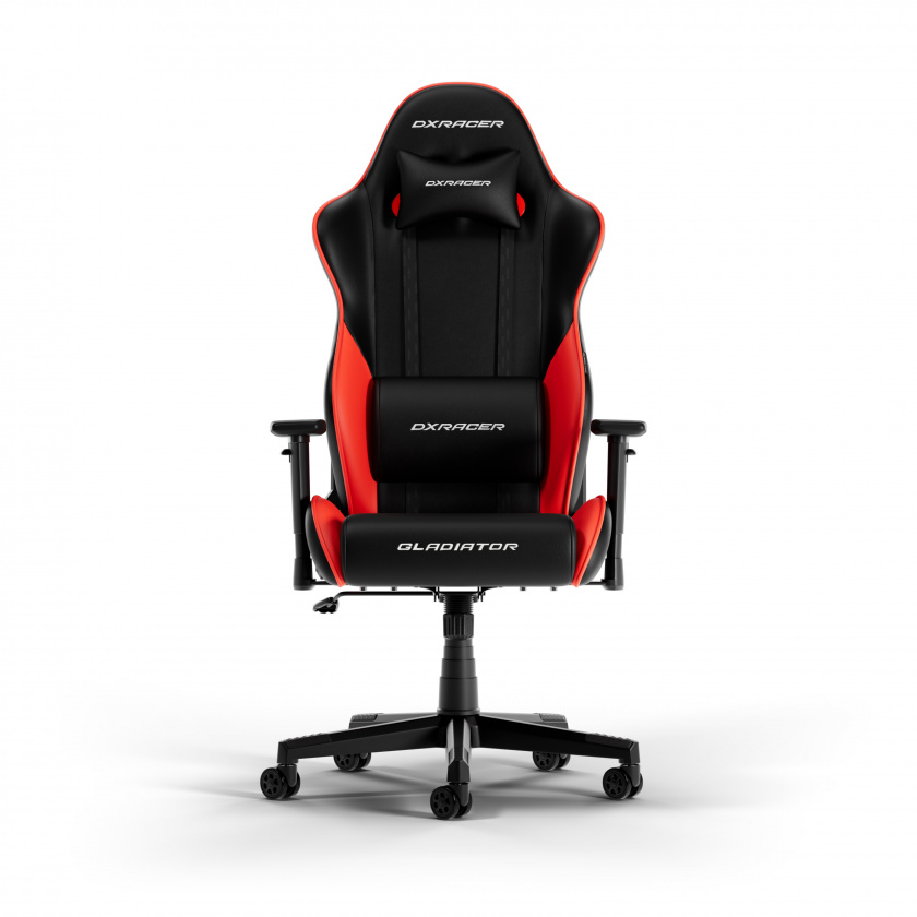 DXRacer GLADIATOR L Black & Red PVC Leather