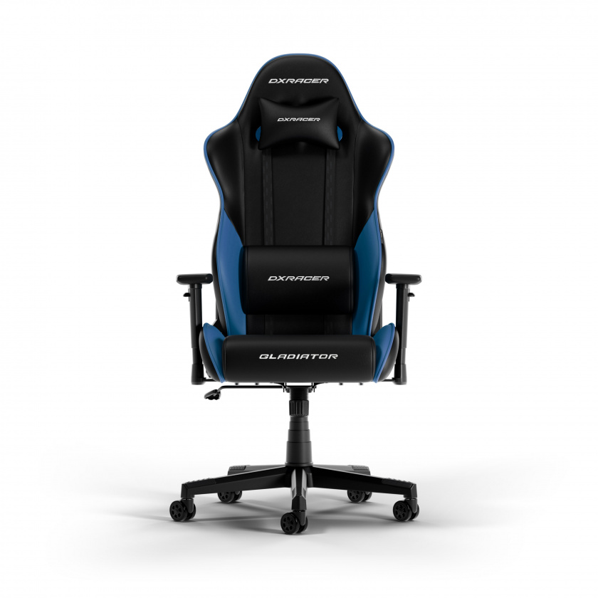 DXRacer GLADIATOR L Black & Blue PVC Leather